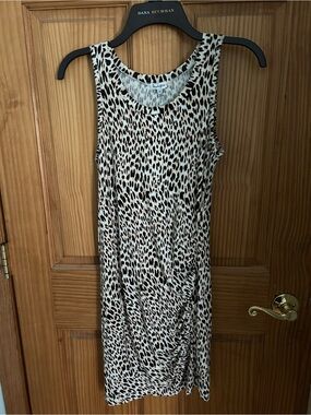 love, Fire Leopard Print Tee - Brown & Cream